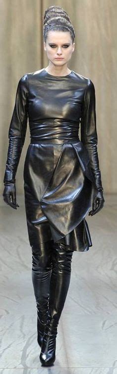 400 Black Leather On The Runway Ideas In 2020 Leather Fashion