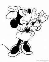 Minnie Mouse Coloring Pages Disneyclips Misc Spritzing Perfume Some sketch template