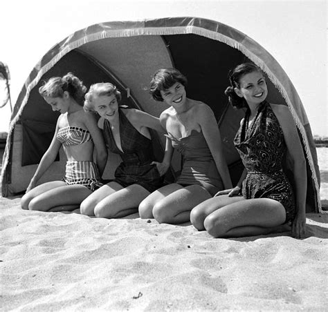 Beautiful Female Beach Fashions In Florida 1950 Vintage News Daily