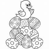 Duck Easter Pages Coloring Getcolorings sketch template