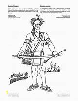 Coloring Iroquois Indians Pages Warrior Kids Native Printable Indian Edupics Sheets American Divyajanani sketch template