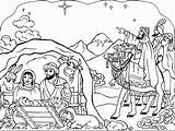 Coloring Nativity Pages Printable Comments sketch template