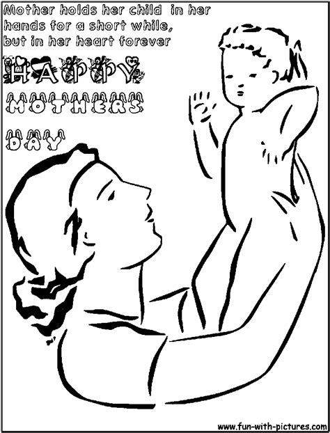 mother child coloring page