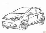 Mazda Coloring Pages Subaru Drawing Minivan Car Hatchback Nissan Printable Cars Getdrawings Superior Color Sketch Print 2009 sketch template
