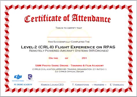 crl  certificate ps drone academy
