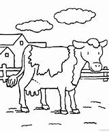 Coloring Cow Pages Coloring4free Cute Cattle Printable Farms Animal Farm Color Animals Print Davemelillo Mom Kids Sheets Related Posts Coloringbay sketch template