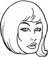 Coloring Hair Pages Girl Beautiful Printable Face Brush Feet Body Color sketch template