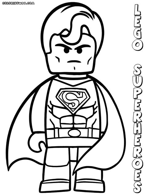 lego superheros coloring pages coloring home
