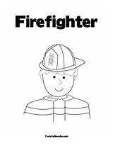 Coloring Fireman Pages Policeman Firefighter sketch template