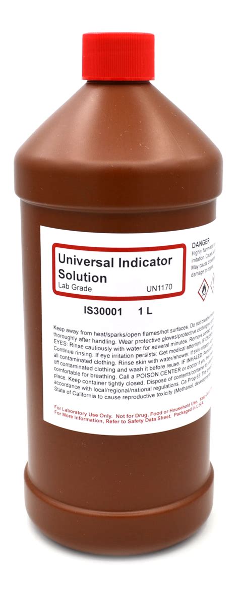 laboratory grade universal indicator solution   curated