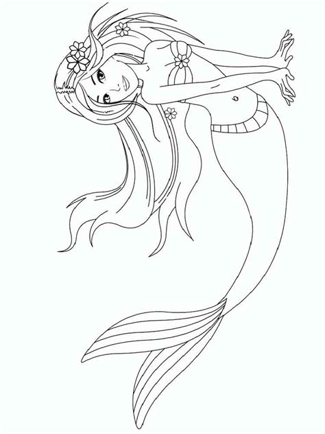 mermaid coloring pages  printable mermaid coloring pages