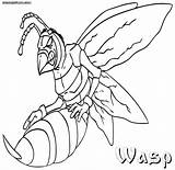 Wasp Avispas Designlooter Angry Mcu sketch template