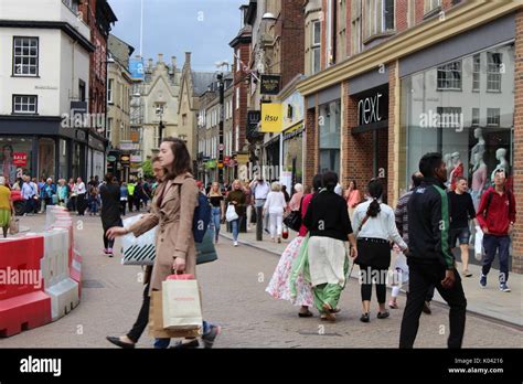 cambridge high street  res stock photography  images alamy