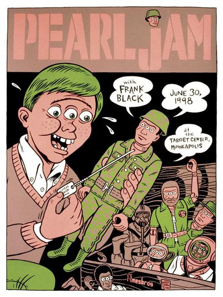 pearl jam in posters a gallery of illustrated tour art