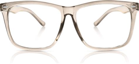 5zero1 Fake Glasses Big Frame Clear For Women Men Fashion Classic Retro