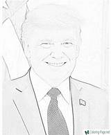 Coloring Trump Donald Pages Presidents Printable President Patriotic Color Kids sketch template