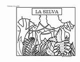 Selva Coloring Distance Rincon Espanol sketch template