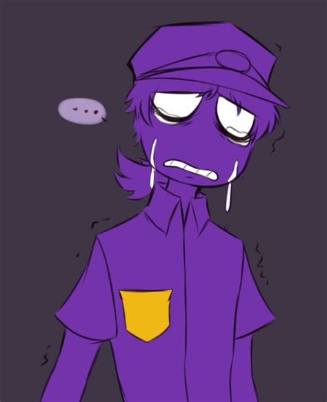 Dont Cry Vincent Men Purple Hair Purple Guy Five Nights At