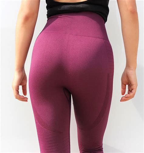 nylon spandex seamless leggings yoga pants seamlees workout women gym