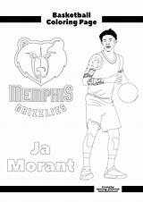 Memphis Grizzlies sketch template