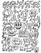 Haring Keith Coloring Pages Pop Adults Adult Created Masterpieces Painting Roy Lichtenstein Justcolor Da Getdrawings Color Kiss Getcolorings Visit Choose sketch template