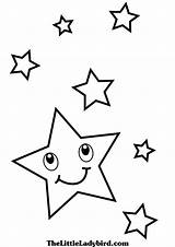 Coloring Star Stars Pages Sky Printable Kids Shooting Drawing Shape Constellation Hearts Moon Trek Bethlehem Enterprise Entitlementtrap Colouring Wars Color sketch template