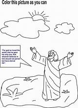 Coloring Jesus Worksheets Bible Kids Pages Printable Worksheet Preaching John Sheets Preschool Activities Sunday School Colouring Print Math Miracles Crafts sketch template