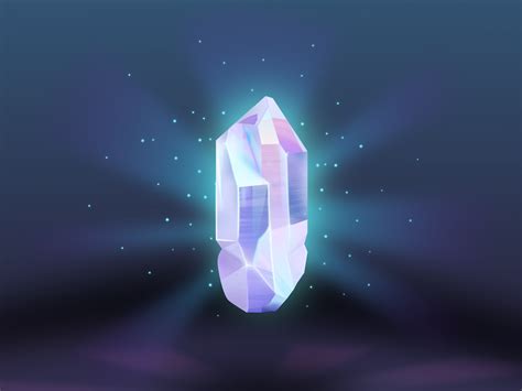 glowing crystal crystals crystal art glow