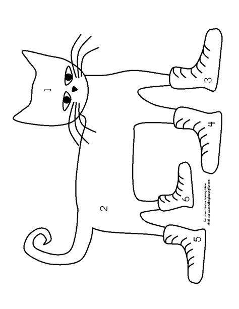 pete  cat printables coloring home