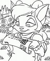 Coloring Neopets Pages Animated Colouring Print sketch template