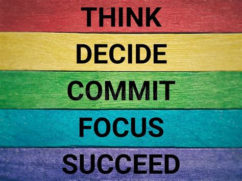 inspirational  motivational concept  decide commit focus
