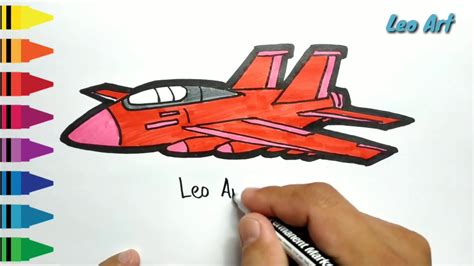 wow mudah belajar  menggambar pesawat tempur jet  anak