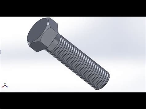 super easy bolt making lesson simple   minutes solidworks tutorial