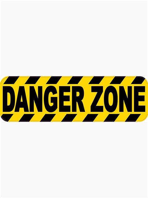 danger zone sign sticker  sale  phatmikey redbubble
