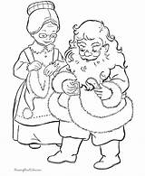 Claus Santa Coloring Pages Christmas Mrs Mr Template Color Printable Print Kids Gif His Raising Popular Printing Help sketch template