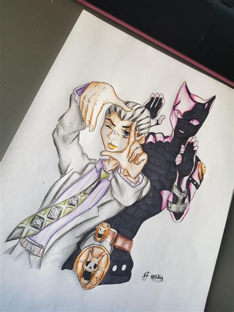 [fanart] Kira And Killer Queen Drawn By Me R Stardustcrusaders