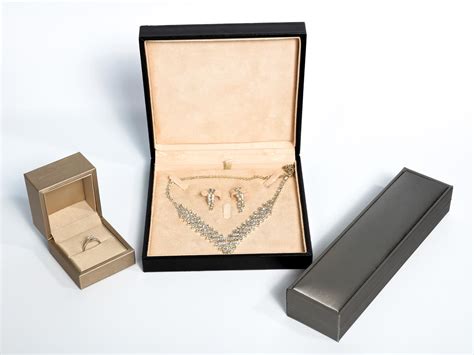 luxury leather jewelry packaging boxes set newstep