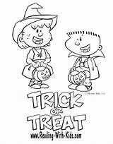 Trick Pages Treating sketch template