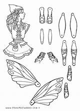 Puppet Coloring Paper Pages Dolls Puppets Pheemcfaddell Edain Fairy Printable Doll Articulated Library Clipart Popular Colouring sketch template