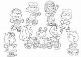 Coloring Peanuts Pages Gang Charlie Brown Printable Color Getdrawings Snoopy Getcolorings Drawing sketch template