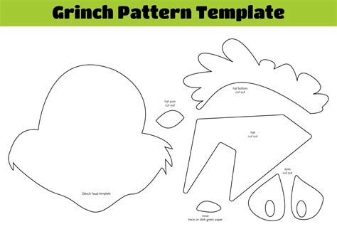 images  printable grinch pattern printable grinch face