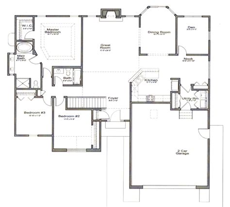 open floor house plans cottage house plans