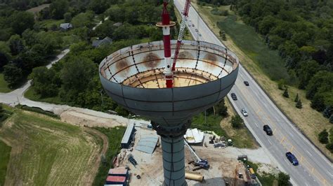 view welding water tower gurnee knowles road water tower construction part  youtube