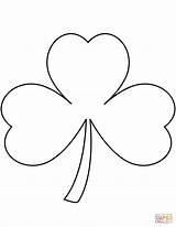 Shamrock Coloring Printable Template Pages Drawing Line Patrick St Supercoloring Color Crafts Sheets Dot Source Kids sketch template