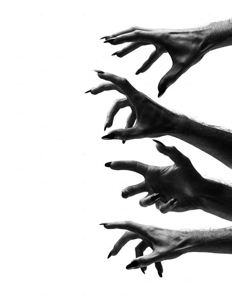 black creepy halloween monster hand  halloween hand