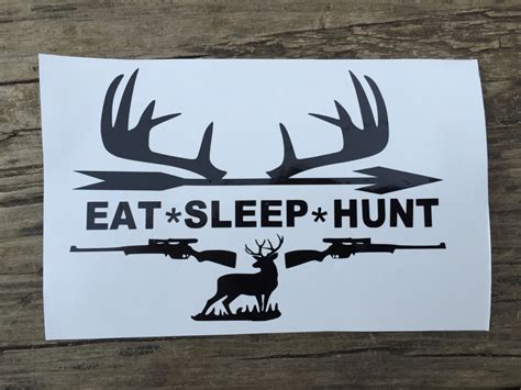 hunting decal deer decal eat sleep hunt tumbler decal guy