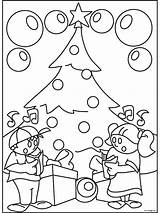 Zingen Kerstboom Kleurplaten sketch template