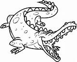 Crocodile Coloring Pages Print Kids Printable sketch template