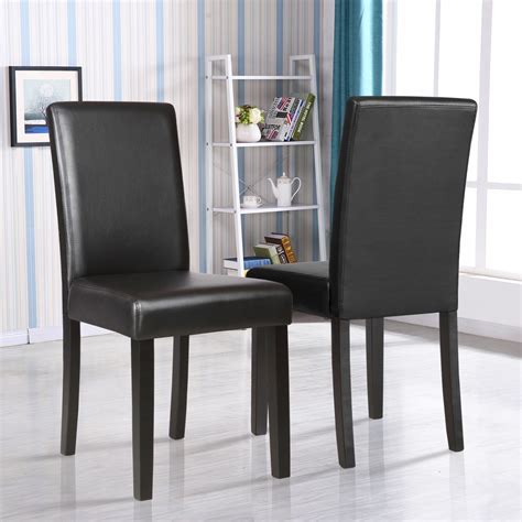 set   kitchen dinette dining room chair elegant design black leather