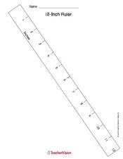 printable   ruler measurement st  grade teachervision